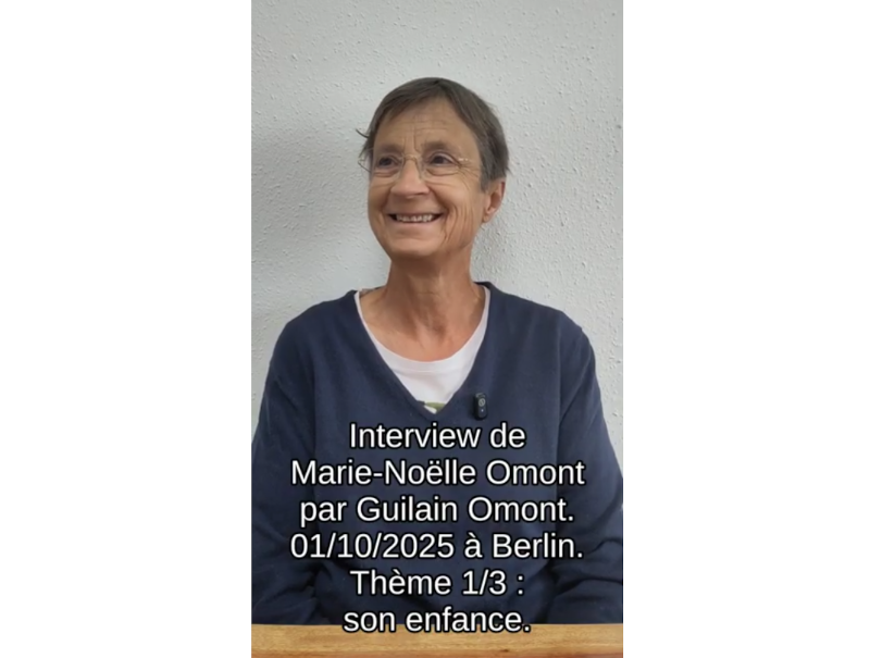 Interview de ma mère sur son enfance